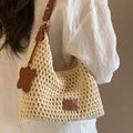 Sac à bandoulière tressé casual pour femme