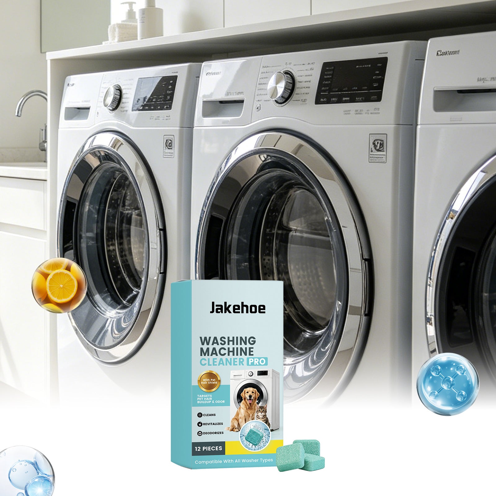 Tablettes de Nettoyage et Détartrage pour Lave-Linge