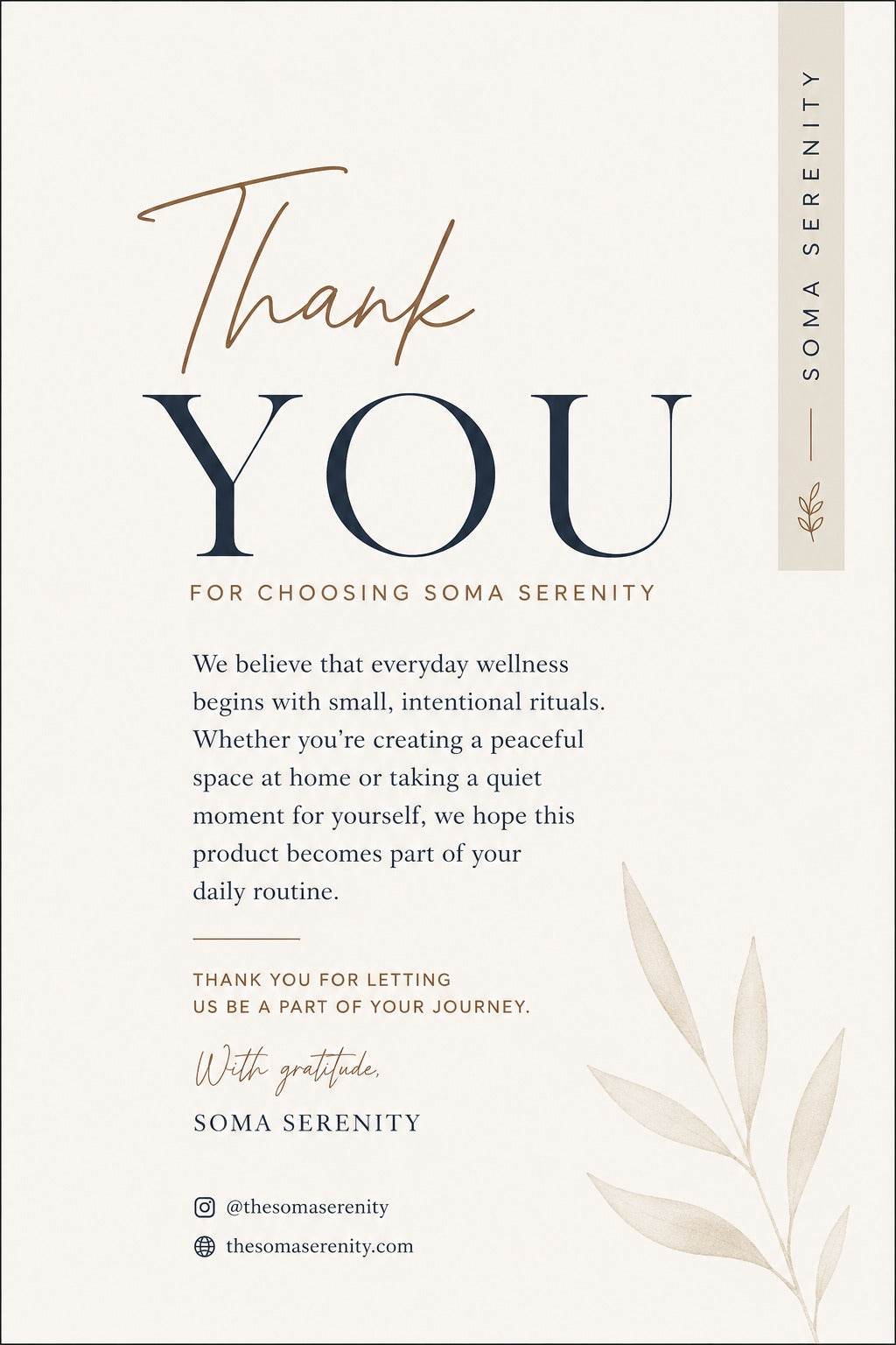 Customized Thank-you Card
