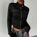 Veste de Sport Asymétrique Élégante - Coupe Cintrée