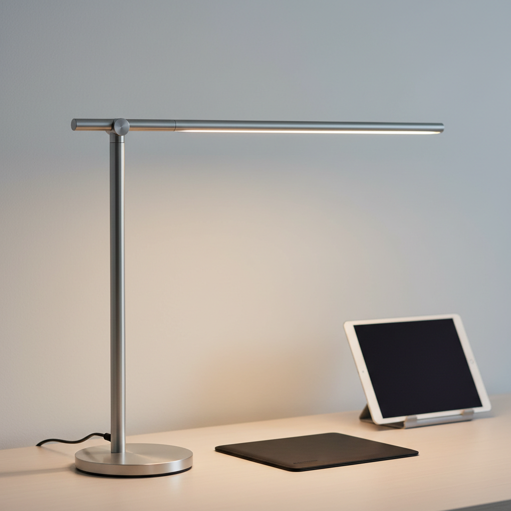Lampe LED intelligente pour bureau, design minimaliste premium